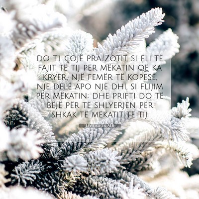 Picture 07 - Levitiku 5:6 ALB - do t’i çojë pra Zotit, si fli të fajit të - Bible Verse Picture