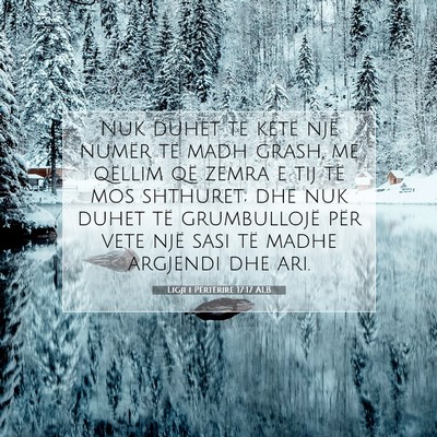 Picture 07 - Ligji i Përtërirë 17:17 ALB - Nuk duhet të ketë një numër të madh grash, - Bible Verse Picture