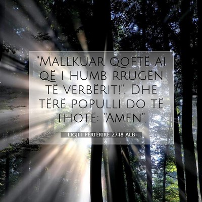 Picture 07 - Ligji i Përtërirë 27:18 ALB - 