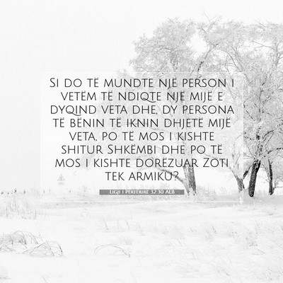 Picture 07 - Ligji i Përtërirë 32:30 ALB - Si do të mundte një person i vetëm të ndiqte - Bible Verse Picture