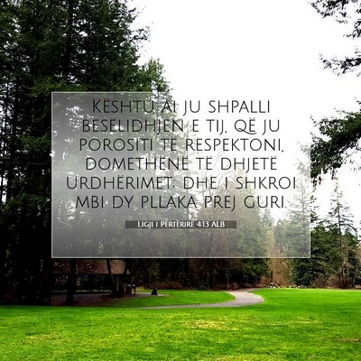Picture 07 - Ligji i Përtërirë 4:13 ALB - Kështu ai ju shpalli besëlidhjen e tij, që ju - Bible Verse Picture