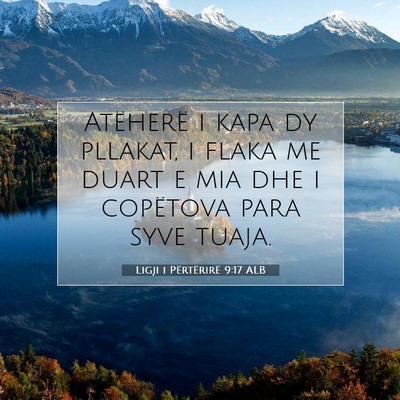 Picture 07 - Ligji i Përtërirë 9:17 ALB - Atëherë i kapa dy pllakat, i flaka me duart e - Bible Verse Picture