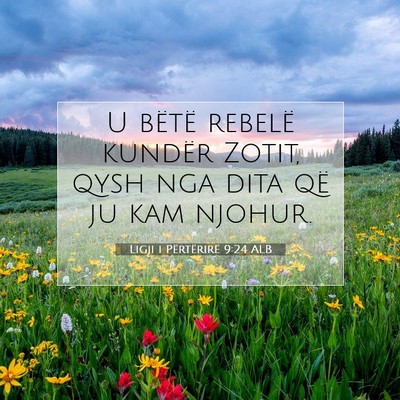 Picture 07 - Ligji i Përtërirë 9:24 ALB - U bëtë rebelë kundër Zotit, qysh nga dita që - Bible Verse Picture