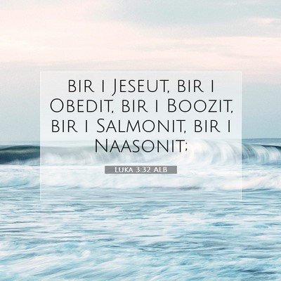 Picture 07 - Luka 3:32 ALB - bir i Jeseut, bir i Obedit, bir i Boozit, bir i - Bible Verse Picture