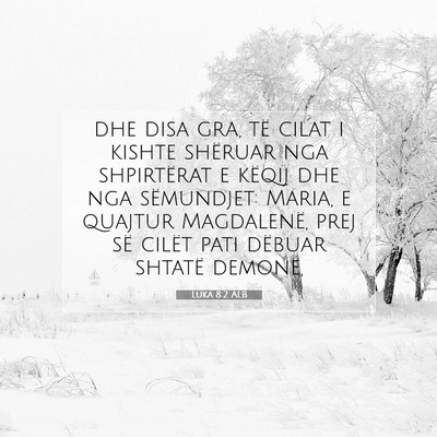 Picture 07 - Luka 8:2 ALB - dhe disa gra, të cilat i kishte shëruar nga - Bible Verse Picture