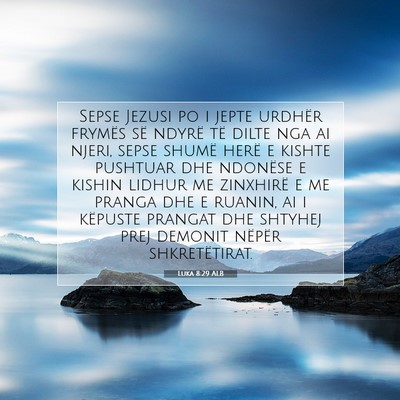 Picture 07 - Luka 8:29 ALB - Sepse Jezusi po i jepte urdhër frymës së - Bible Verse Picture