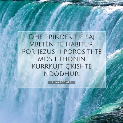 Picture 07 - Luka 8:56 ALB - Dhe prindërit e saj mbetën të habitur. Por - Bible Verse Picture