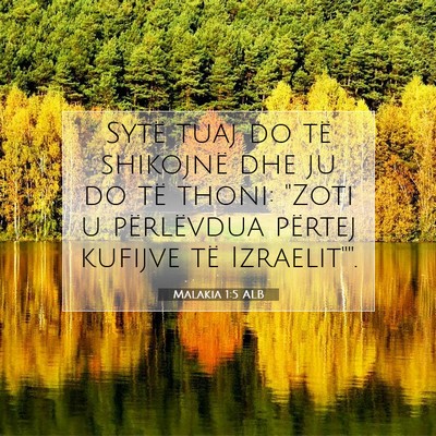 Picture 07 - Malakia 1:5 ALB - Sytë tuaj do të shikojnë dhe ju do të thoni: - Bible Verse Picture