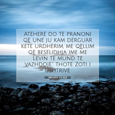 Picture 07 - Malakia 2:4 ALB - Atëherë do të pranoni që unë ju kam dërguar - Bible Verse Picture