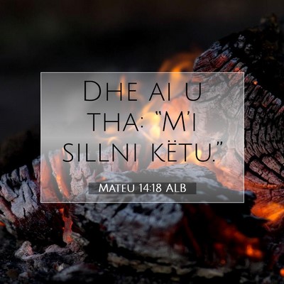 Picture 07 - Mateu 14:18 ALB - Dhe ai u tha: “M’i sillni - Bible Verse Picture