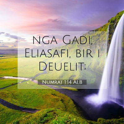 Picture 07 - Numrat 1:14 ALB - nga Gadi, Eliasafi, bir i - Bible Verse Picture