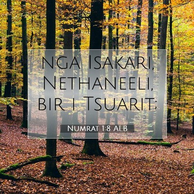 Picture 07 - Numrat 1:8 ALB - nga Isakari, Nethaneeli, bir i - Bible Verse Picture