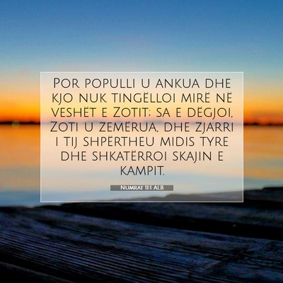 Picture 07 - Numrat 11:1 ALB - Por populli u ankua dhe kjo nuk tingëlloi mirë - Bible Verse Picture