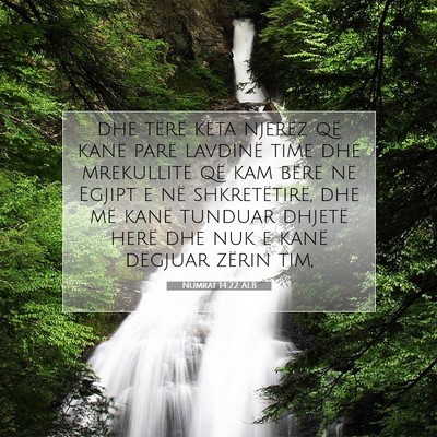 Picture 07 - Numrat 14:22 ALB - dhe tërë këta njerëz që kanë parë lavdinë - Bible Verse Picture
