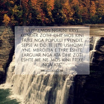 Picture 07 - Numrat 14:9 ALB - Vetëm mos ngrini krye kundër Zotit dhe mos kini - Bible Verse Picture