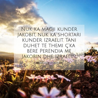Picture 07 - Numrat 23:23 ALB - Nuk ka magji kundër Jakobit, nuk ka shortari - Bible Verse Picture