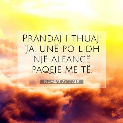 Picture 07 - Numrat 25:12 ALB - Prandaj i thuaj: 