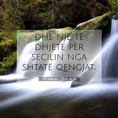 Picture 07 - Numrat 29:4 ALB - dhe një të dhjetë për secilin nga shtatë - Bible Verse Picture