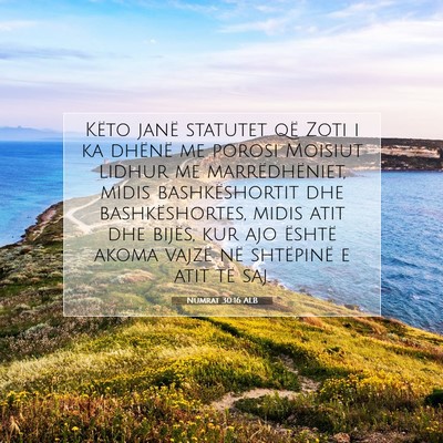 Picture 07 - Numrat 30:16 ALB - Këto janë statutet që Zoti i ka dhënë me - Bible Verse Picture