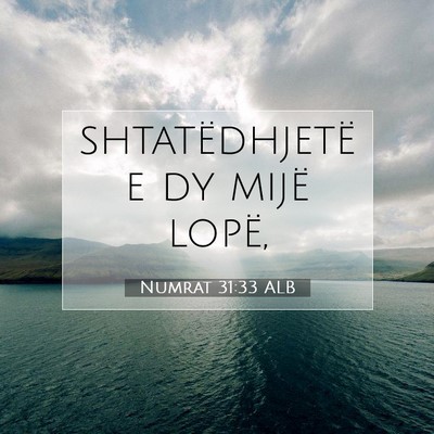 Picture 07 - Numrat 31:33 ALB - shtatëdhjetë e dy mijë - Bible Verse Picture
