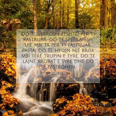 Picture 07 - Numrat 8:7 ALB - Do të veprosh kështu për t’i pastruar: do - Bible Verse Picture