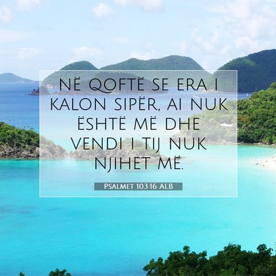 Picture 07 - Psalmet 103:16 ALB - në qoftë se era i kalon sipër, ai nuk është - Bible Verse Picture