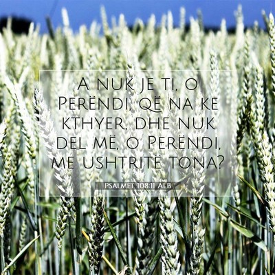 Picture 07 - Psalmet 108:11 ALB - A nuk je ti, o Perëndi, që na ke kthyer, dhe - Bible Verse Picture