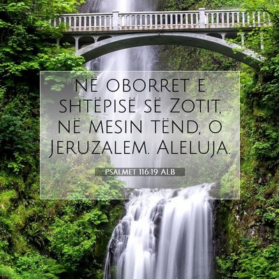 Picture 07 - Psalmet 116:19 ALB - në oborret e shtëpisë së Zotit, në mesin - Bible Verse Picture