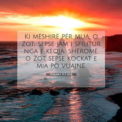 Picture 07 - Psalmet 6:2 ALB - Ki mëshirë për mua, o Zot; sepse jam i - Bible Verse Picture