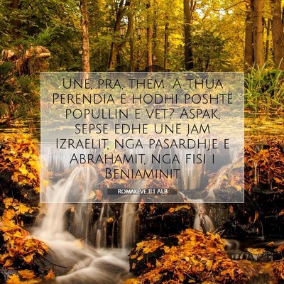 Picture 07 - Romakëve 11:1 ALB - Unë, pra, them: A thua Perëndia e hodhi poshtë - Bible Verse Picture