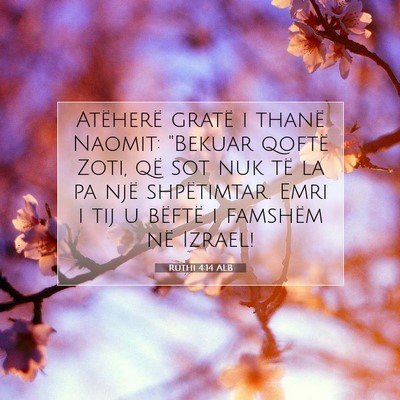 Picture 07 - Ruthi 4:14 ALB - Atëherë gratë i thanë Naomit: 