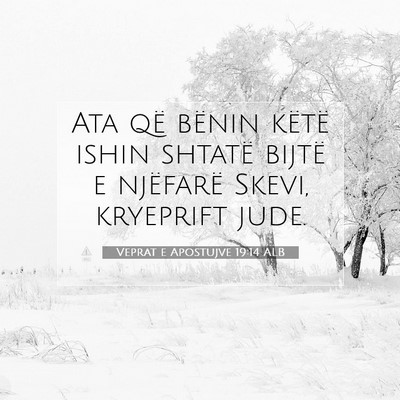 Picture 07 - Veprat e Apostujve 19:14 ALB - Ata që bënin këtë ishin shtatë bijtë e - Bible Verse Picture