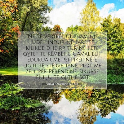 Picture 07 - Veprat e Apostujve 22:3 ALB - “Në të vërtetë unë jam një Jude, lindur - Bible Verse Picture