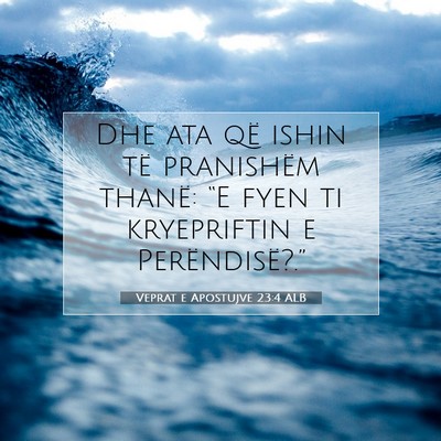 Picture 07 - Veprat e Apostujve 23:4 ALB - Dhe ata që ishin të pranishëm thanë: “E - Bible Verse Picture