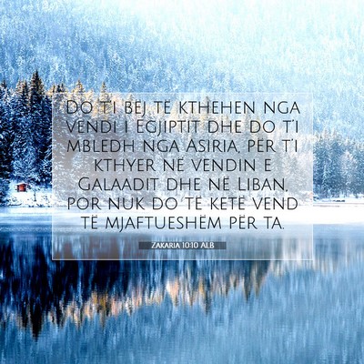 Picture 07 - Zakaria 10:10 ALB - Do t’i bëj të kthehen nga vendi i Egjiptit - Bible Verse Picture