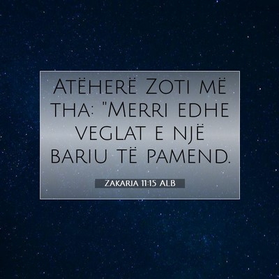 Picture 07 - Zakaria 11:15 ALB - Atëherë Zoti më tha: 