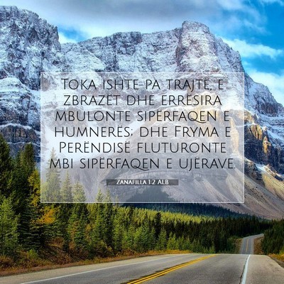 Picture 07 - Zanafilla 1:2 ALB - Toka ishte pa trajtë, e zbrazët dhe errësira - Bible Verse Picture