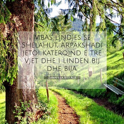 Picture 07 - Zanafilla 11:13 ALB - Mbas lindjes së Shelahut, Arpakshadi jetoi - Bible Verse Picture