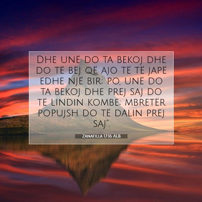 Picture 07 - Zanafilla 17:16 ALB - Dhe unë do ta bekoj dhe do të bëj që ajo të - Bible Verse Picture