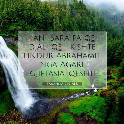 Picture 07 - Zanafilla 21:9 ALB - Tani Sara pa që djali që i kishte lindur - Bible Verse Picture