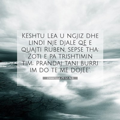 Picture 07 - Zanafilla 29:32 ALB - Kështu Lea u ngjiz dhe lindi një djalë që e - Bible Verse Picture