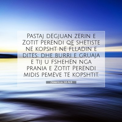Picture 07 - Zanafilla 3:8 ALB - Pastaj dëgjuan zërin e Zotit Perëndi që - Bible Verse Picture