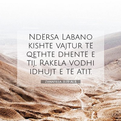 Picture 07 - Zanafilla 31:19 ALB - Ndërsa Labano kishte vajtur të qethte dhentë e - Bible Verse Picture