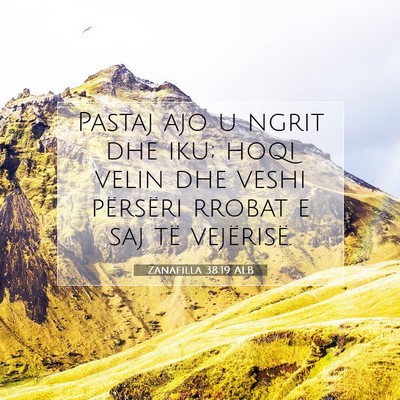Picture 07 - Zanafilla 38:19 ALB - Pastaj ajo u ngrit dhe iku; hoqi velin dhe veshi - Bible Verse Picture