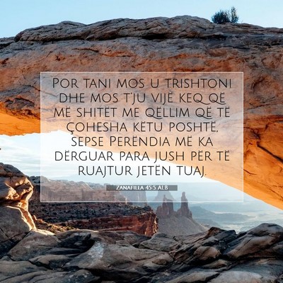 Picture 07 - Zanafilla 45:5 ALB - Por tani mos u trishtoni dhe mos t’ju vijë keq - Bible Verse Picture