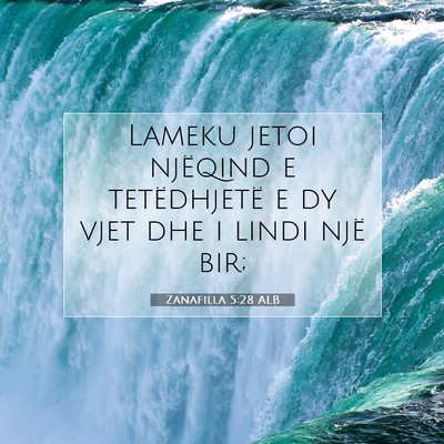 Picture 07 - Zanafilla 5:28 ALB - Lameku jetoi njëqind e tetëdhjetë e dy vjet - Bible Verse Picture
