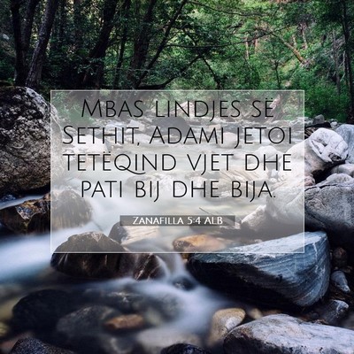Picture 07 - Zanafilla 5:4 ALB - Mbas lindjes së Sethit, Adami jetoi tetëqind - Bible Verse Picture