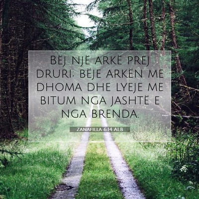 Picture 07 - Zanafilla 6:14 ALB - Bëj një arkë prej druri; bëje arkën me dhoma - Bible Verse Picture