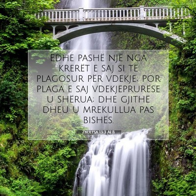 Picture 07 - Zbulesa 13:3 ALB - Edhe pashë një nga krerët e saj si të - Bible Verse Picture
