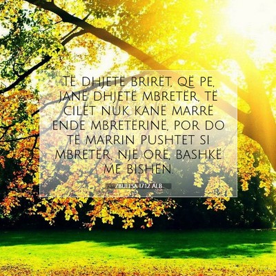 Picture 07 - Zbulesa 17:12 ALB - Të dhjetë brirët, që pe, janë dhjetë - Bible Verse Picture